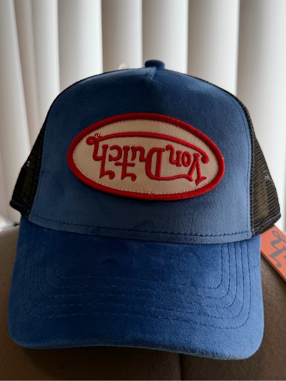 Brand New with Tags (BNWT) Von Dutch Velvet Trucker Hat.